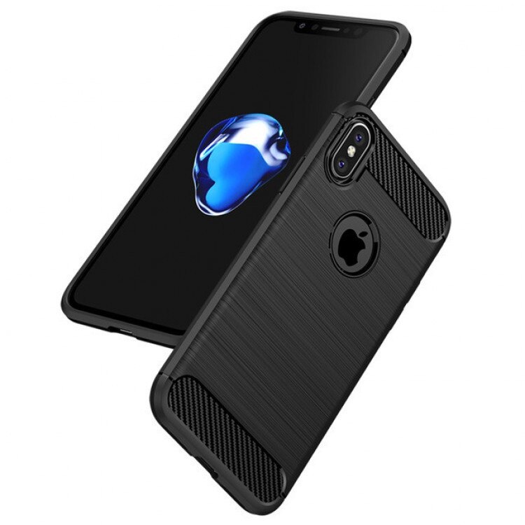 Husa Ipaky, Brushed TPU series, iPhone7/8, negru