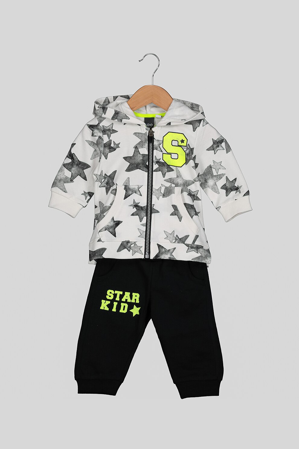 iDO Kids, Kapucnis pulóver és szabadidőnadrág szett, Fehér Ido lány dzseki KID Fashion