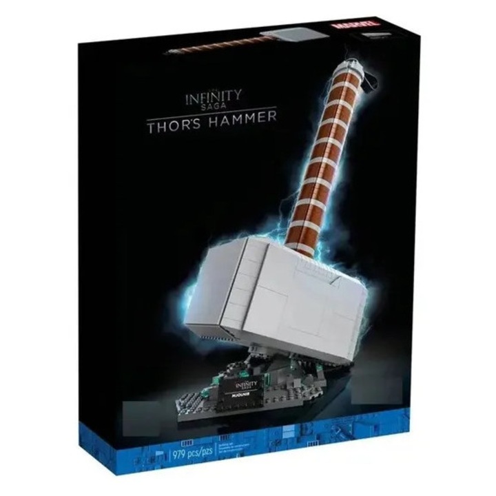 Set de constructie Ciocanul lui Thor, 979 de piese, 18+, cadou ideal