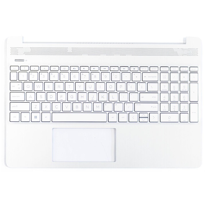 Carcasa superioara cu tastatura palmrest laptop HP 15S-EQ, 15S-FQ, 15-DY, 15T-DY, 15-EF, TPN-Q222, cu iluminare, argintiu