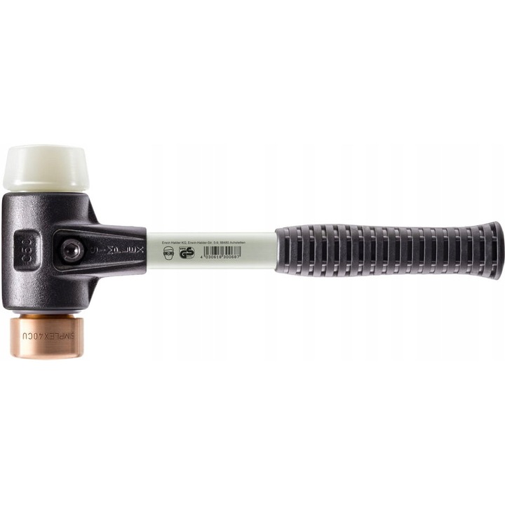 Ciocan SIMPLEX Halder 40mm, Nylon Cupru, Maner Fibra Sticla