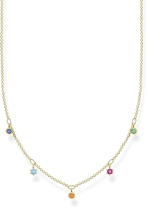 Colier Thomas Sabo Argint 925 Aurit Pietre Colorate 40-45 cm