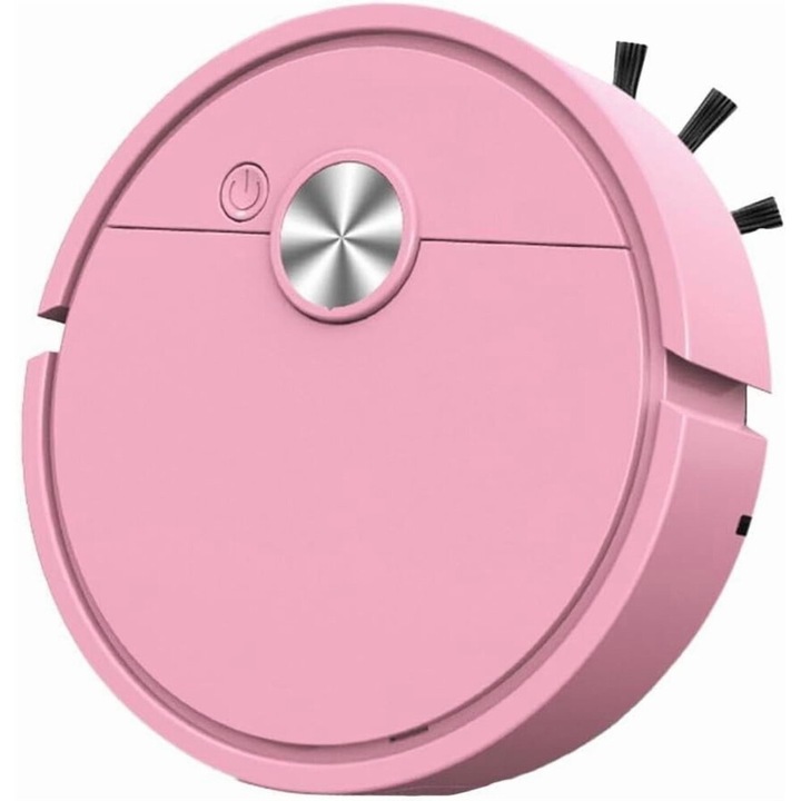 Aspirator robot CJ-OB12-K0204-20260813-628, 3-in-1 aspirare si mop, navigatie inteligenta, moduri multiple de curatare, senzori anti-cadere si anti-coliziune, control telecomanda/aplicatie, roz