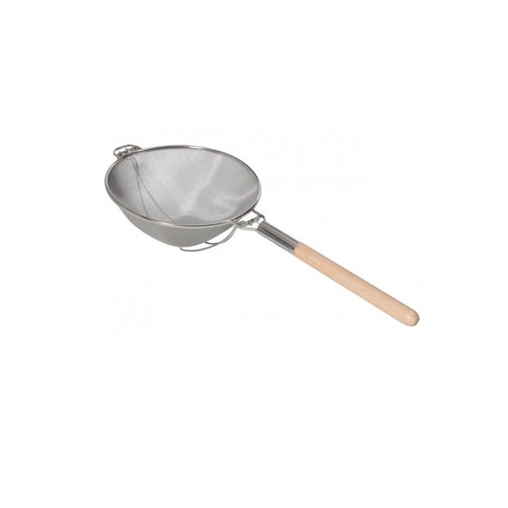 Sita cu plasa dubla, maner lemn, 360x860 mm, Hendi