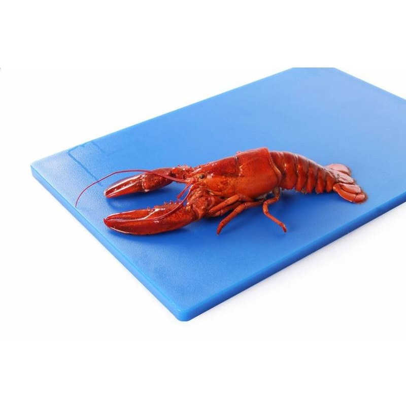 Tocator profesional albastru 60x40x1.8 cm, Hendi, 2 fete pt taiat, respecta normele de igiena HACCP