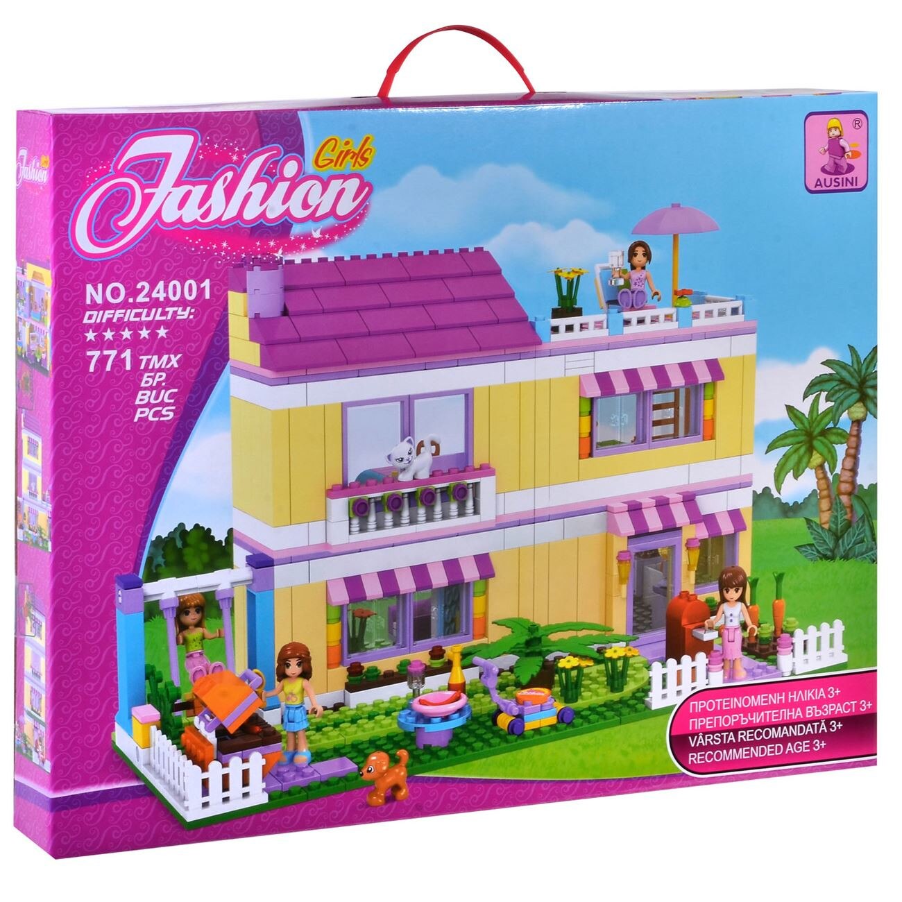 Set de constructie Ausini Fashion Girls x 771 piese, 3 ani +