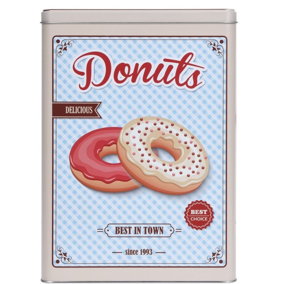 Cutie metalica depozitare Donuts 19,1x8x26,4 cm