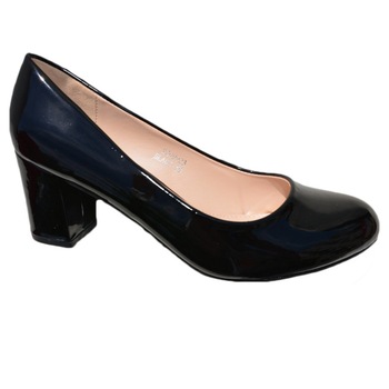 Pantofi comozi cu toc gros si varf rotunjit,D&J Exclusive,, Negru Pantofi comozi cu toc gros si varf rotunjit,D&J Exclusive,, Negru