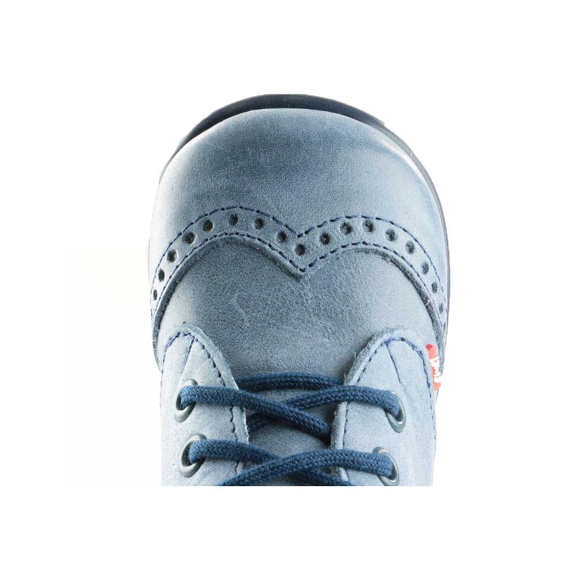 Ghete ortopedice din piele pentru baietei EMEL E 1437-3, Albastru