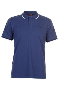 PIERRE CARDIN, Tricou polo barbati, albastru, bumbac PIERRE CARDIN, Tricou polo barbati, albastru, bumbac