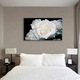 Tablou VarioView MoonLight Fosforescent Luminos in intuneric Flori Trandafiri albi, 40 x 60 cm