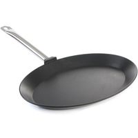 Tigaie ovala pt peste, aluminiu, strat anti-aderent, Hendi maner inox, 400x275x(H)35 mm