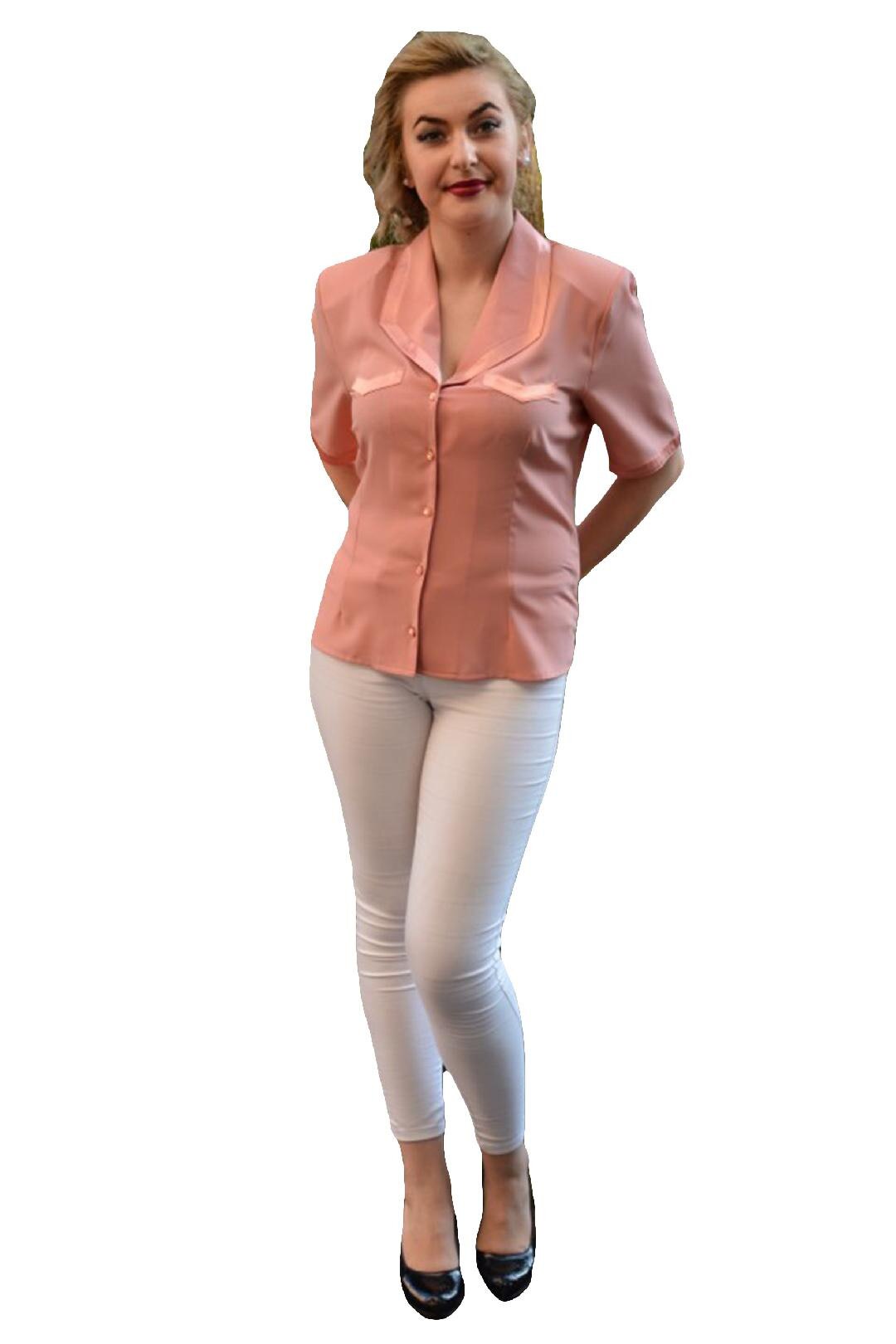 Camasa cu maneca scurta, croi clasic, D&J Exclusive, Plamaniu