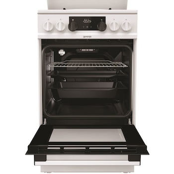 Aragaz Gorenje K5341WJ, Mixt, 4 arzatoare gaz, 9 functii, Display LED, 50x60 cm, Alb Aragaz Gorenje K5341WJ, Mixt, 4 arzatoare gaz, 9 functii, Display LED, 50x60 cm, Alb