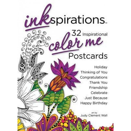 Inkspirations Color Me Postcards, Judy Wall (Author)