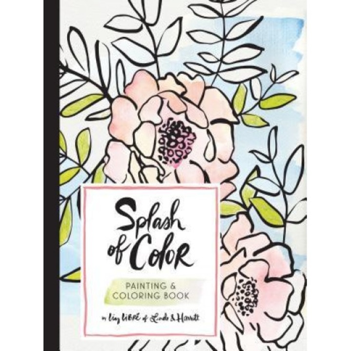 Splash of Color Painting & Coloring Book, Liz Libre of Linda & Harriett (Author)
