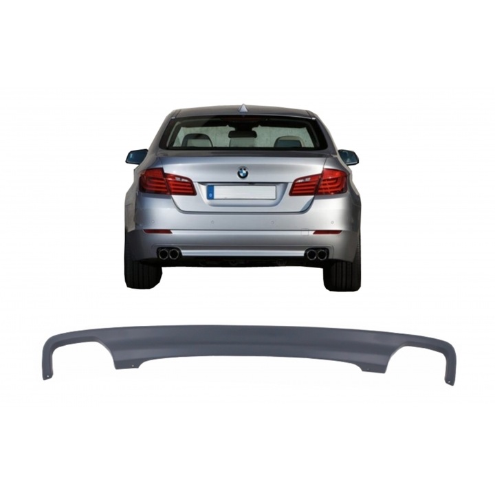 Difuzor de aer cu evacuare dubla compatibil cu BMW Seria 5 F10 F11 2011-2017 550I Design