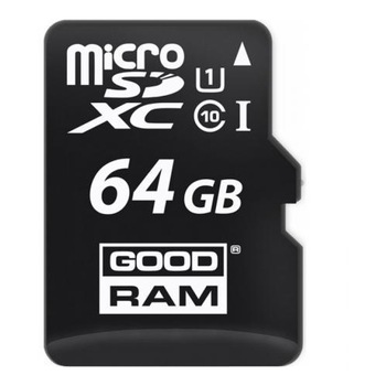 Card de memorie Goodram M1AA MicroSDXC 64GB, Clasa 10 UHS-I + Adaptor Card de memorie Goodram M1AA MicroSDXC 64GB, Clasa 10 UHS-I + Adaptor