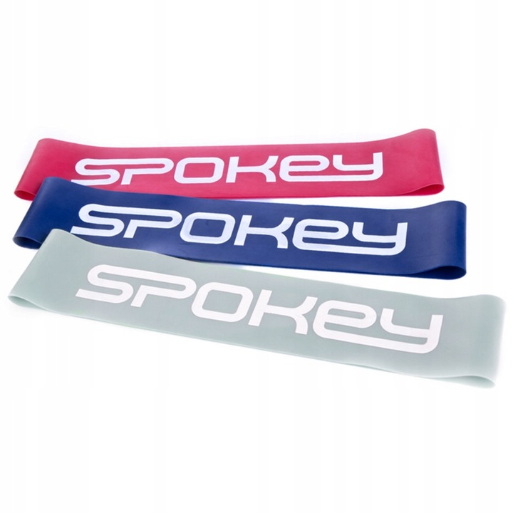 3 db Spokey Flex Fitness Szalag Készlet 50x5 cm, Változó Ellenállás