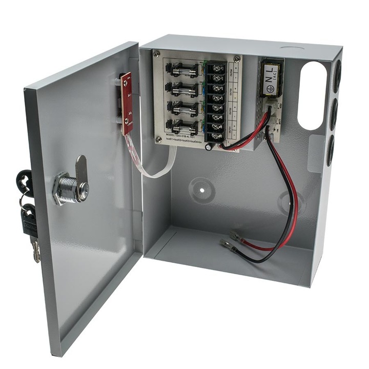 Sursa de tensiune 12V 3A 4 iesiri, cu back-up, SMPS 1203-04