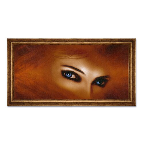 Tablou Inramat - Arab, Sahara, Desert, Portret, Femeie, Rama Auriu, 50 x 100 cm