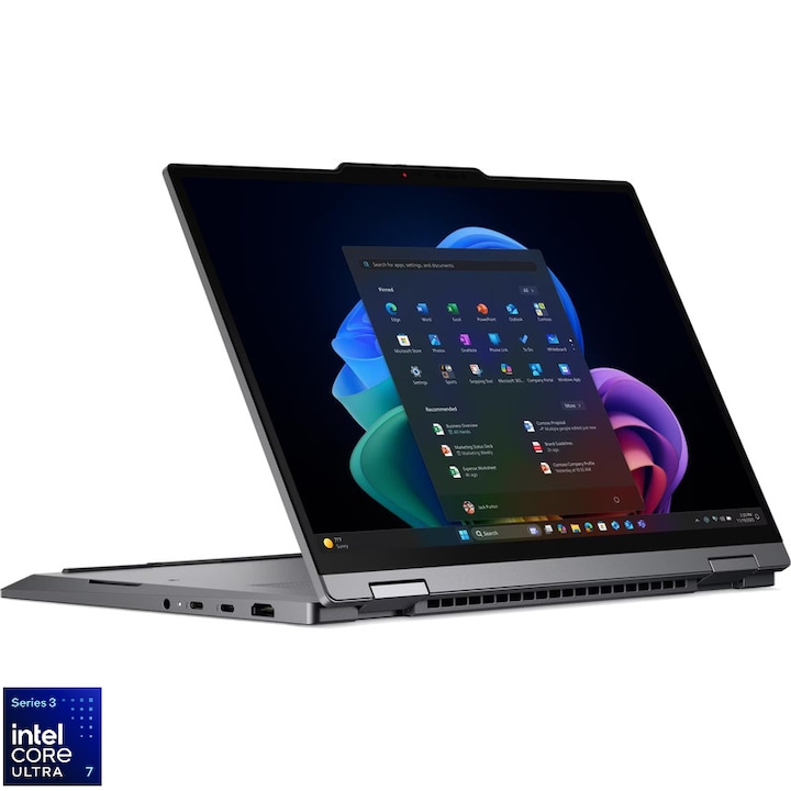 Laptop Lenovo 14'' ThinkPad X1 2-in-1 Gen 11 Aura Edition, WUXGA IPS Touch, Procesor Intel® Core™ Ultra 7 355 (12M Cache, up to 4.70 GHz), 32GB LPDDR5X, 1TB SSD, Intel Graphics, Win 11 Pro, Grey