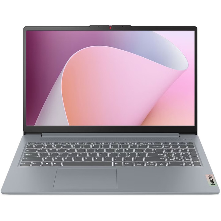 Laptop Lenovo IdeaPad Slim 3 15AMN8 Procesor AMD Ryzen™ 5 40 4M Cache, up to 4.3 GHz, 15.6" FHD IPS, 16GB LPDDR5, 512GB SSD, AMD Radeon™ 610M Graphics, Windows 11 Home, Gri