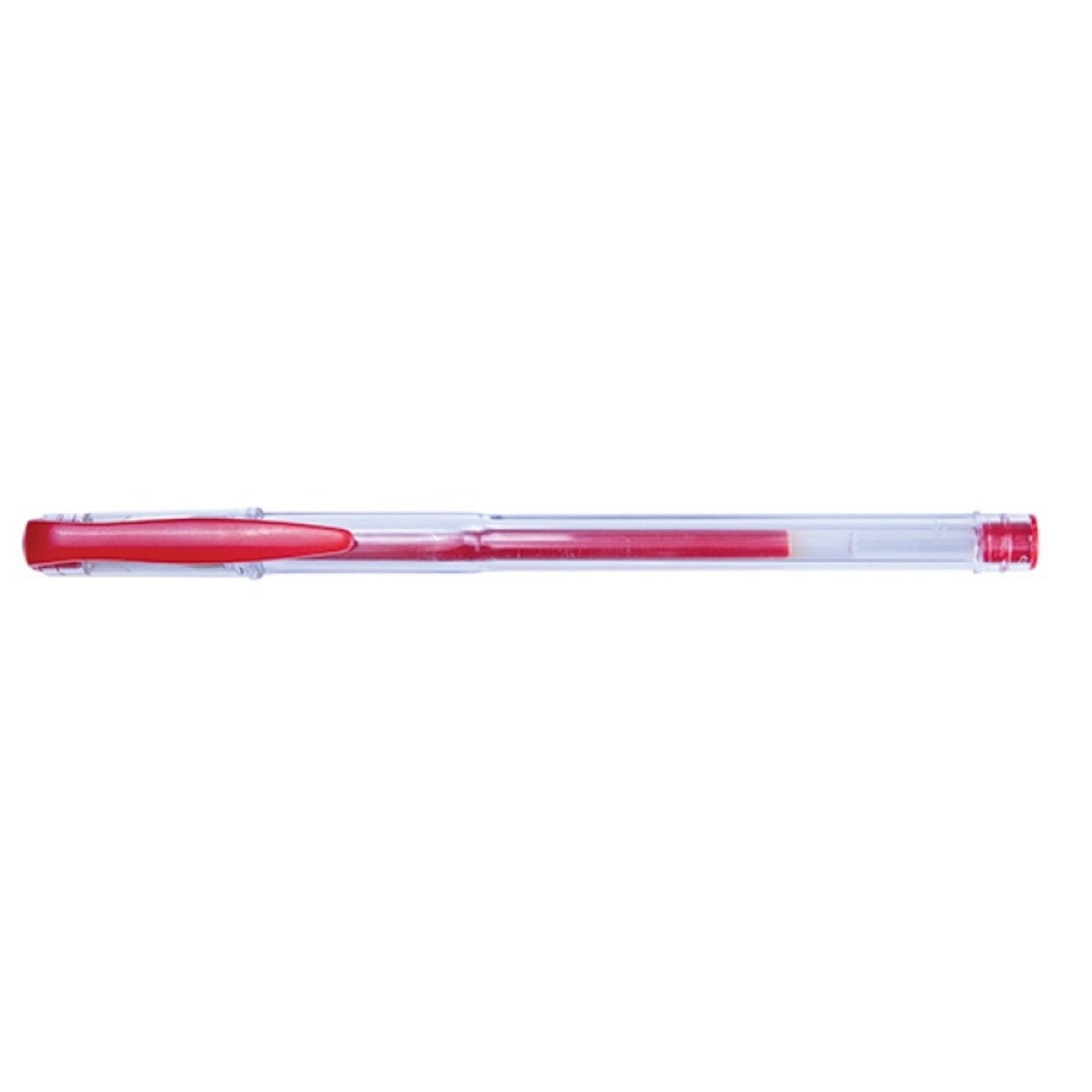 Pix transparent cu gel, varf 0.7mm, Office Products - rosu
