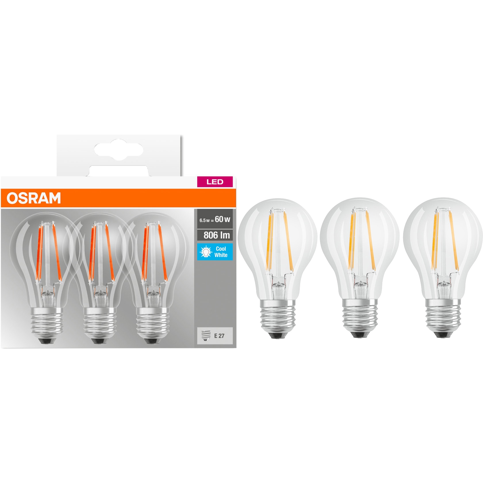 OSRAM Ampoule LED Retrofit Classic E27 6W (60W) A++ - Ampoule LED -  Garantie 3 ans LDLC
