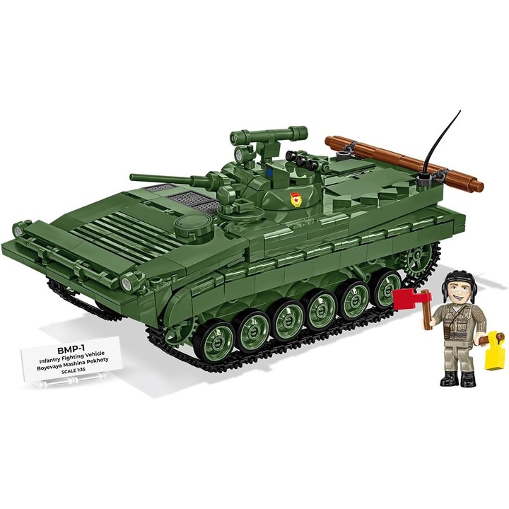 Set Blocuri Constructie BMP-1 - Model GDR/RUS 2 in 1