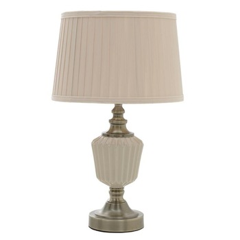 Veioza Vintage Gold,Cream D33x54.5, 1xE27, Max 40W, Metal,Ceramica Veioza Vintage Gold,Cream D33x54.5, 1xE27, Max 40W, Metal,Ceramica