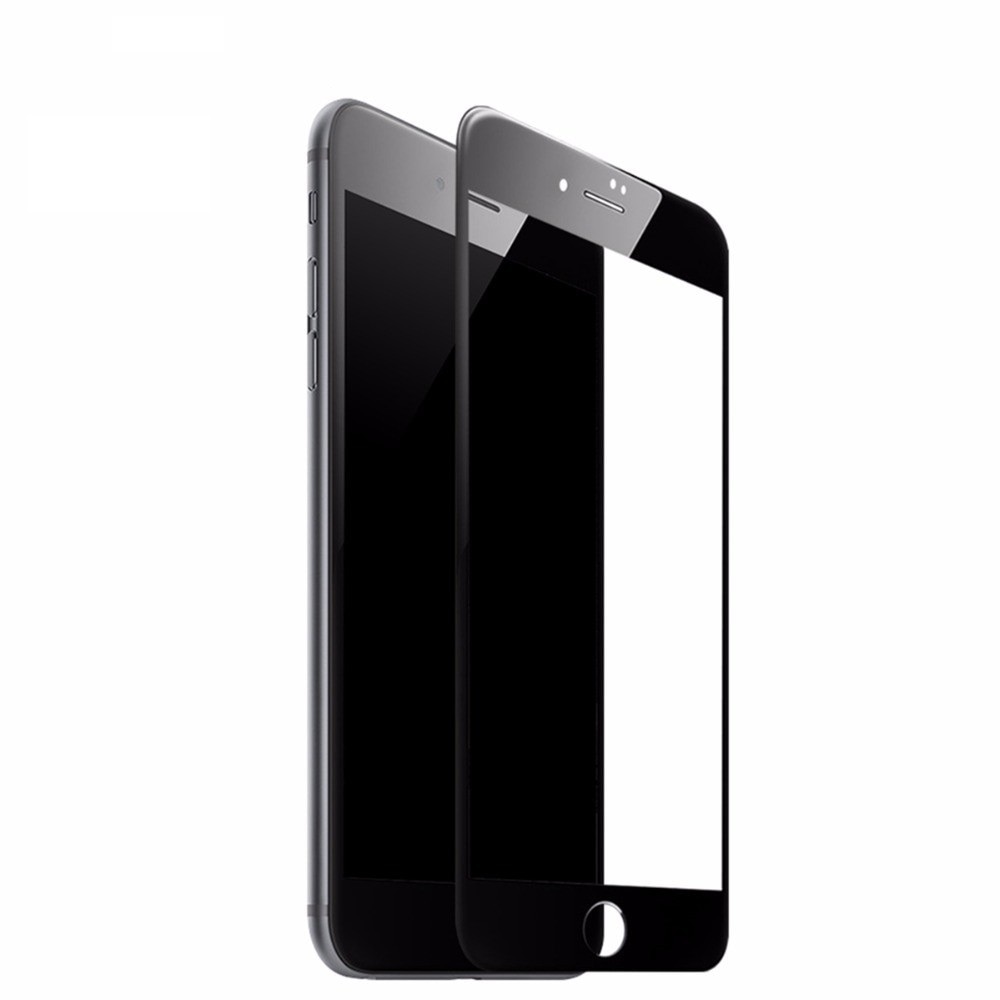 Folie de protectie din sticla securizata iPhone 8 / iPhone 7 pentru tot ecranul 4D Full Glue, Neagra
