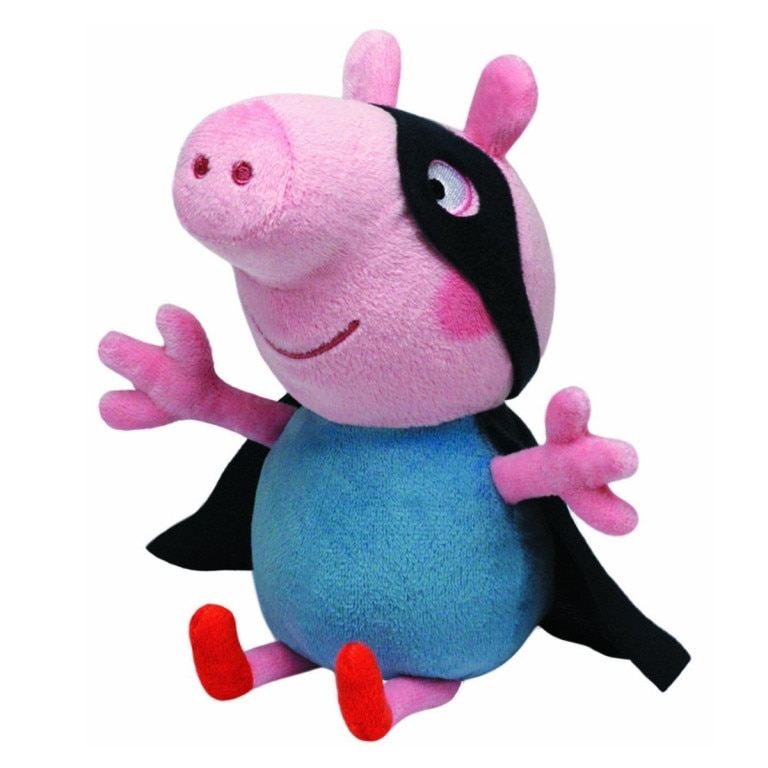 Plus purcelul George Supereroul, 15 cm - licenta Peppa Pig, Babies, TY