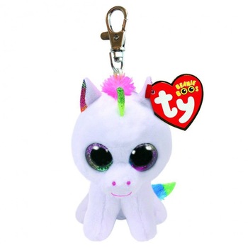 Breloc de plus, unicornul Pixy, 8.5 cm - Boos, TY Breloc de plus, unicornul Pixy, 8.5 cm - Boos, TY