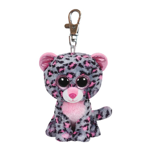 Breloc de plus, leopardul Tasha, 8.5 cm - Boos, TY