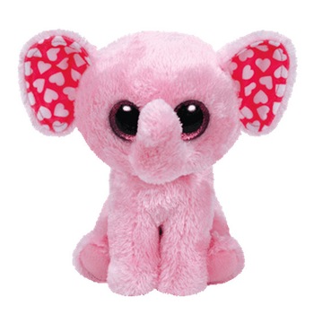 Plus elefantul Sugar, roz, 24 cm - Boos, TY Plus elefantul Sugar, roz, 24 cm - Boos, TY