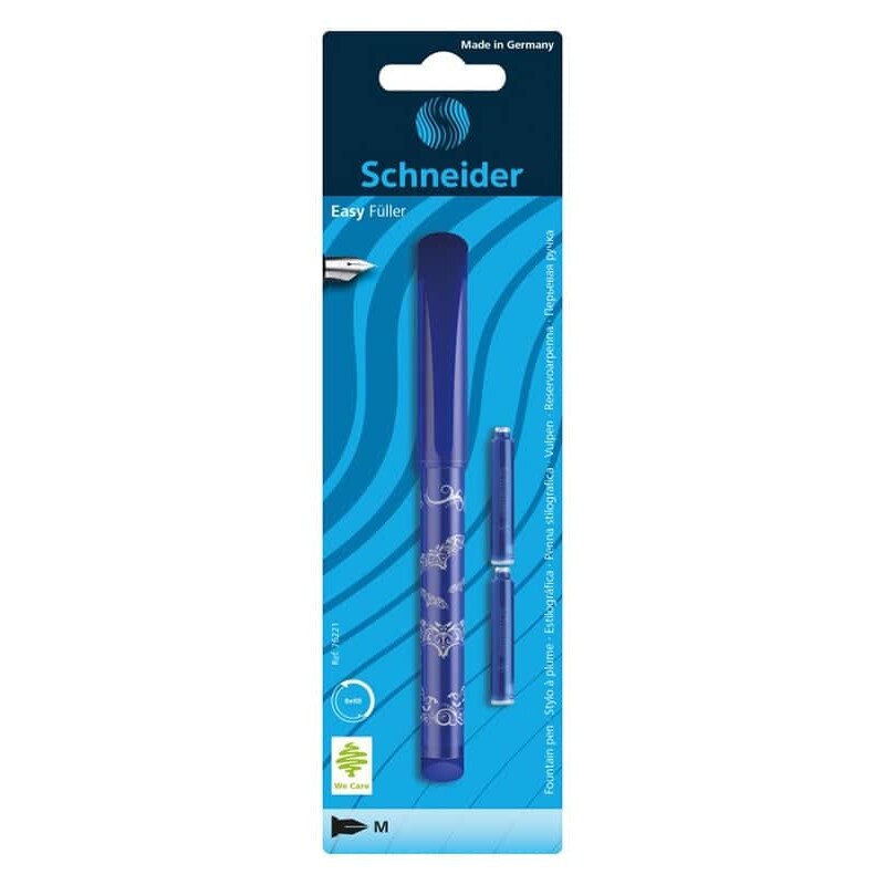 Stilou Schneider Easy Albastru + 2 Rezerve