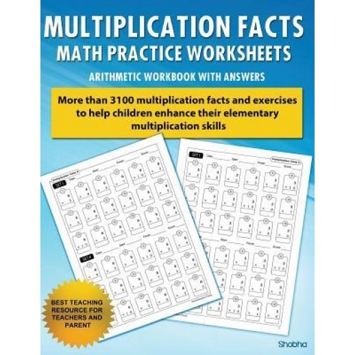 Multiplication Facts Math Worksheet Practice Arithmetic Workbook with Answers: Daily Practice Guide for Elementary Students, Shobha (Author)