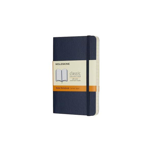 Moleskine Classic Notebook, Pocket, Ruled, Sapphire Blue, Soft Cover (3.5 X 5.5), Moleskine (Author)
