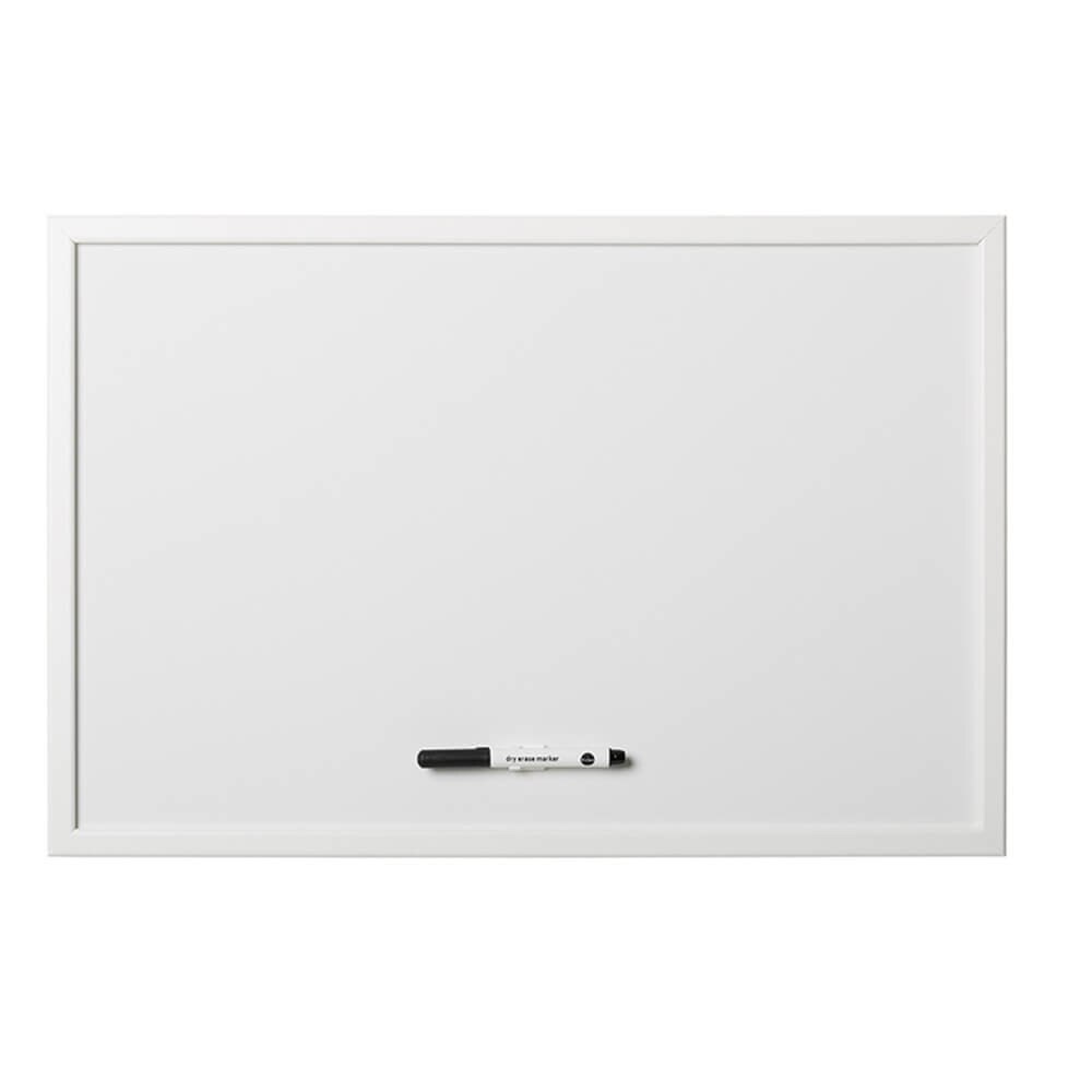 Tabla alba, nemagnetica, BI-OFFICE, 60x90 cm, rama alba