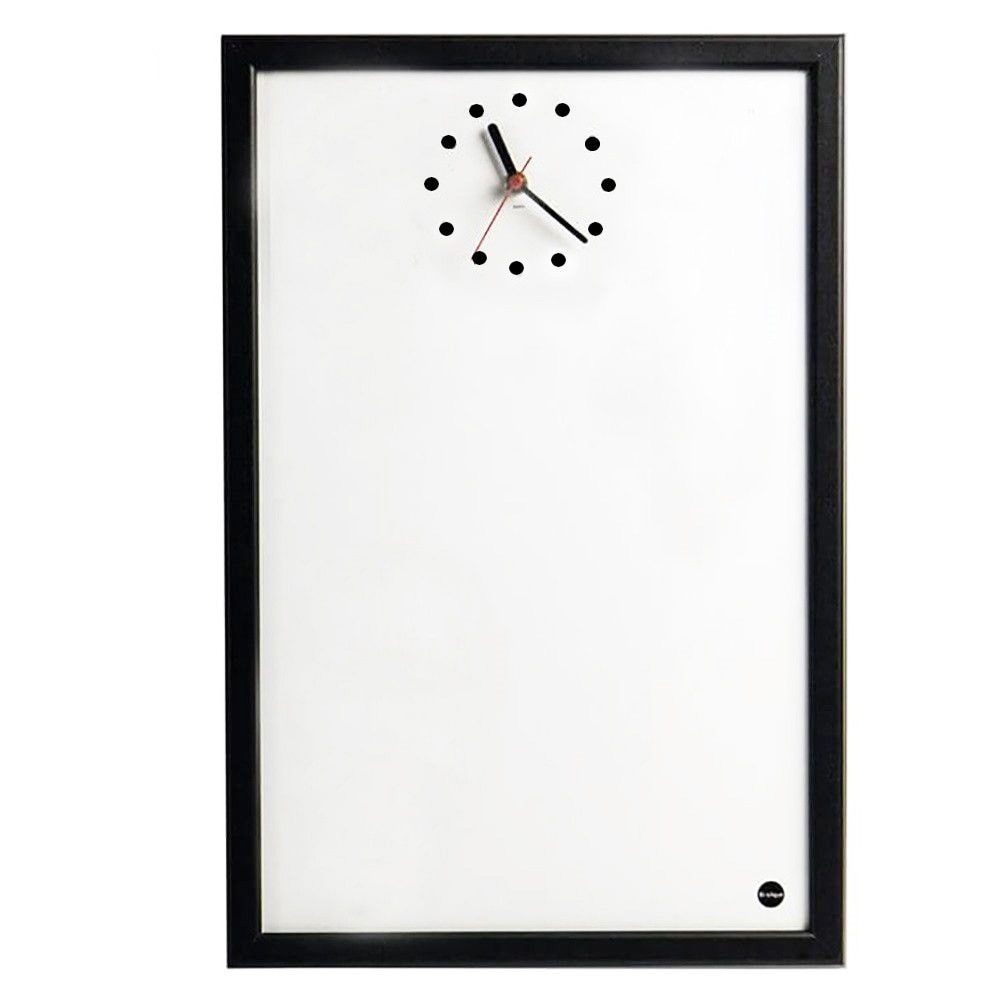 Tabla alba magnetica cu ceas, BI-OFFICE, Memo, 30x45 cm
