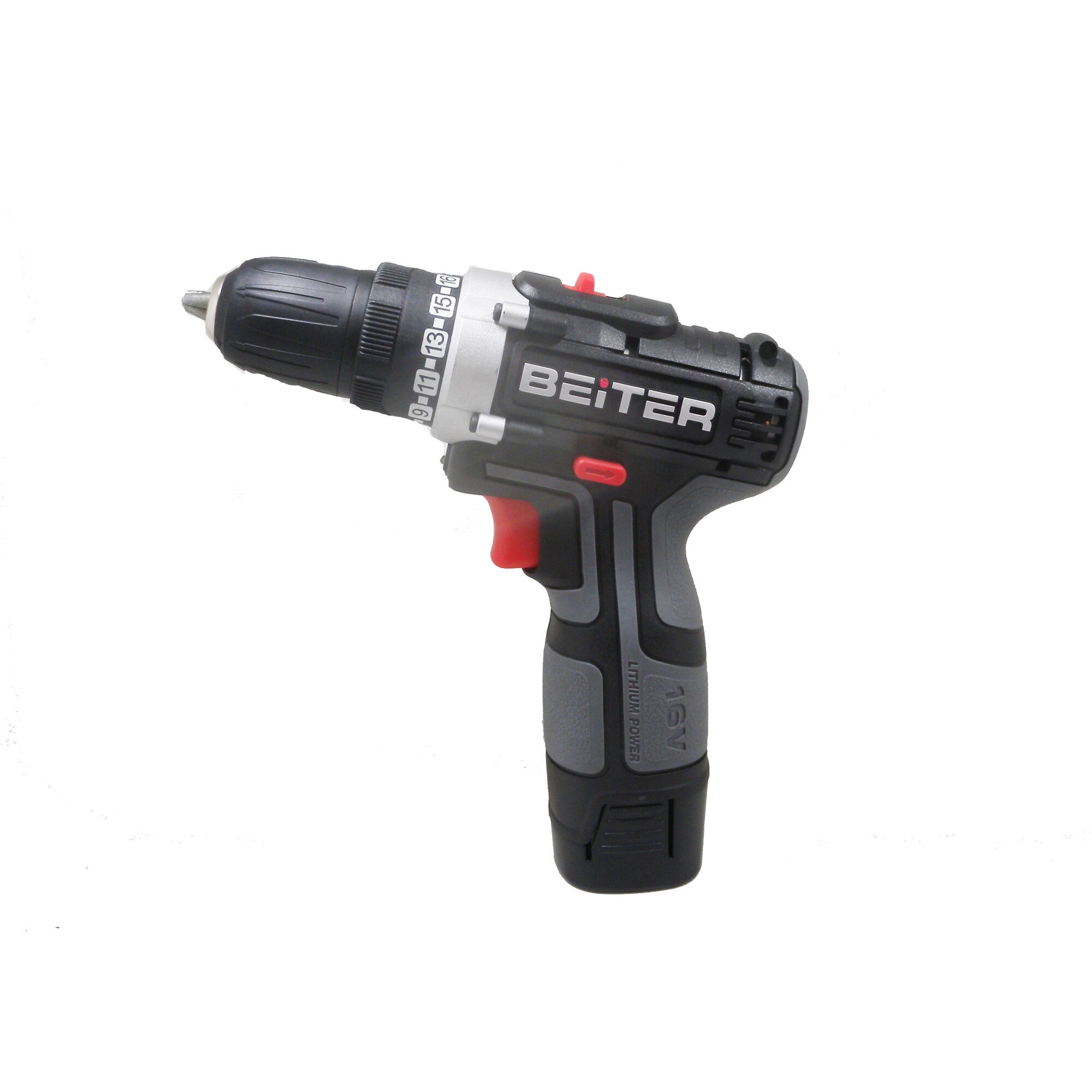 Masina de gaurit si insurubat cu acumulator BEITER BT415-16V, 2x3000mAh, cuplu 32Nm