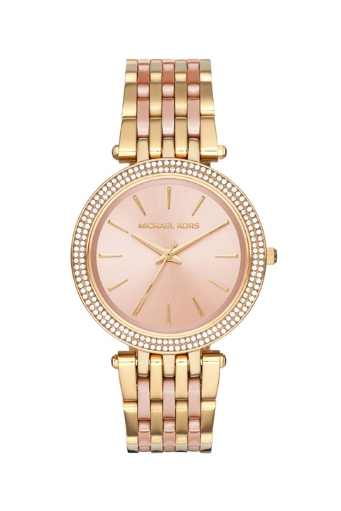 Michael Kors, Ceas analog cu bratara metalica Darci, Auriu/Auriu rose