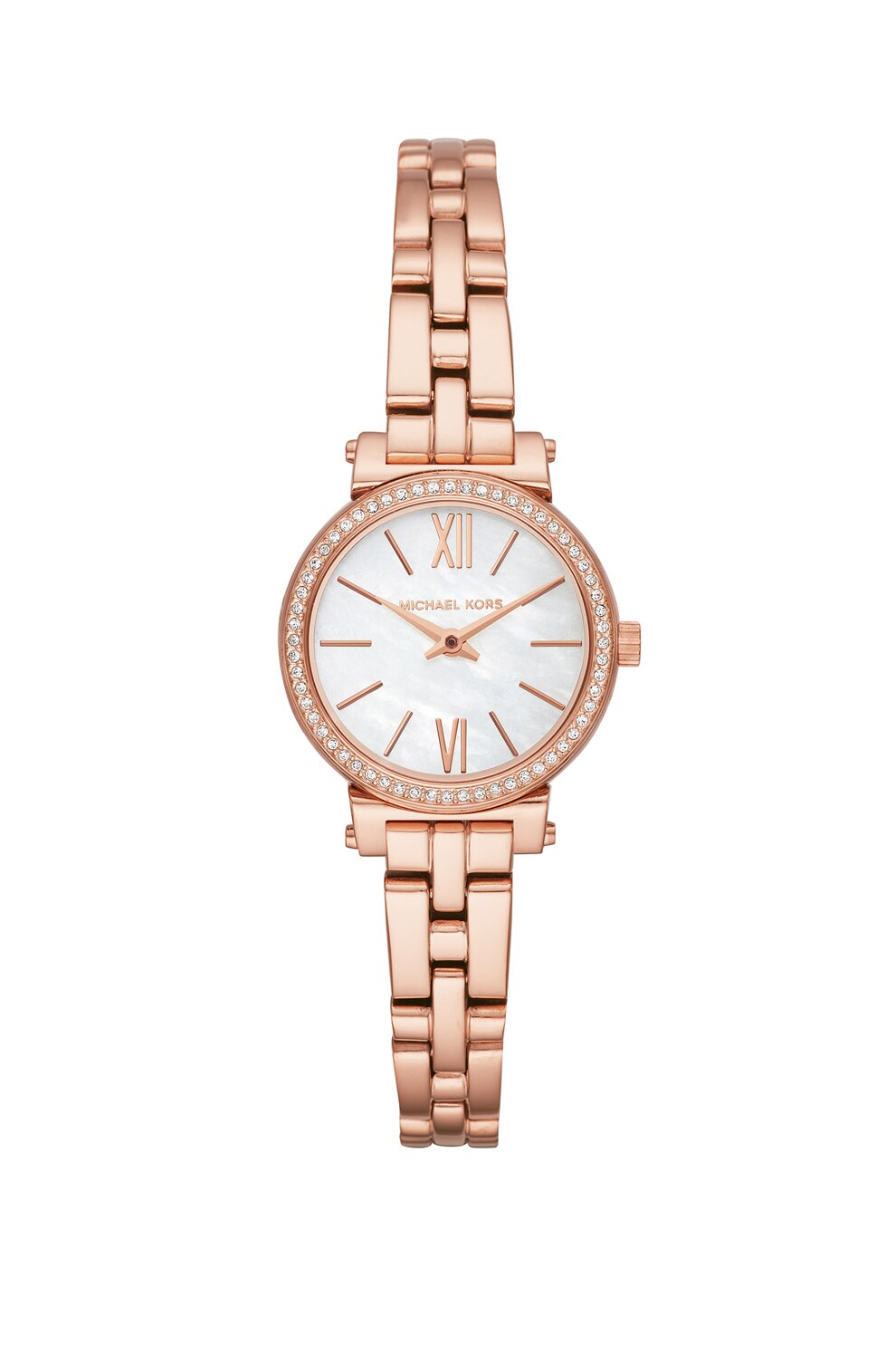 Michael Kors, Ceas rotund cu doua indicatoare Sofie, Auriu rose