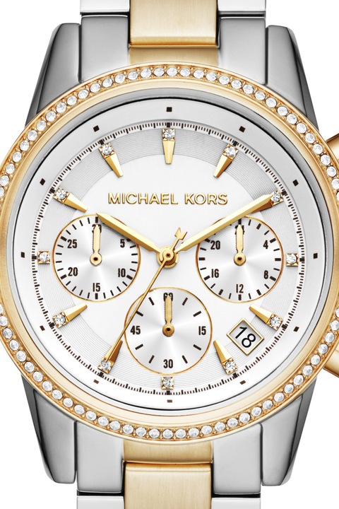 Michael Kors, Часовник Bryant с хронограф, Сребрист, Златист