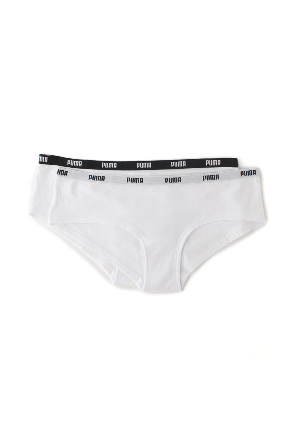 Puma, Set de chiloti hipster din amestec de modal - 2 perechi, Alb