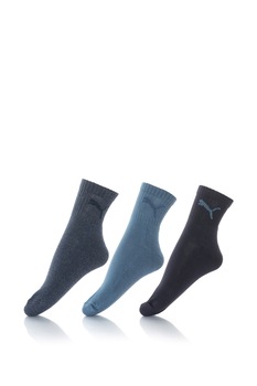Puma, Set de sosete unisex - 3 perechi, Albastru Puma, Set de sosete unisex - 3 perechi, Albastru