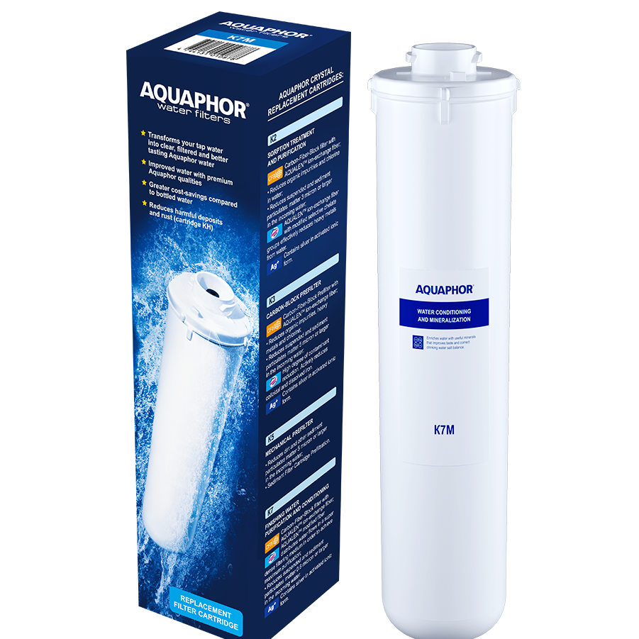 Cartus Aquaphor K7M (K1-07M), carbonblock cu argint, aqualen, mineralizator pentru filtru Morion Osmo-M-050