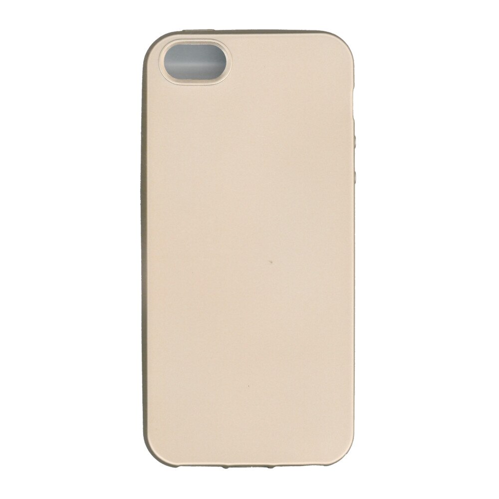 Husa din silicon mat Eurocell pentru iPhone 5, auriu