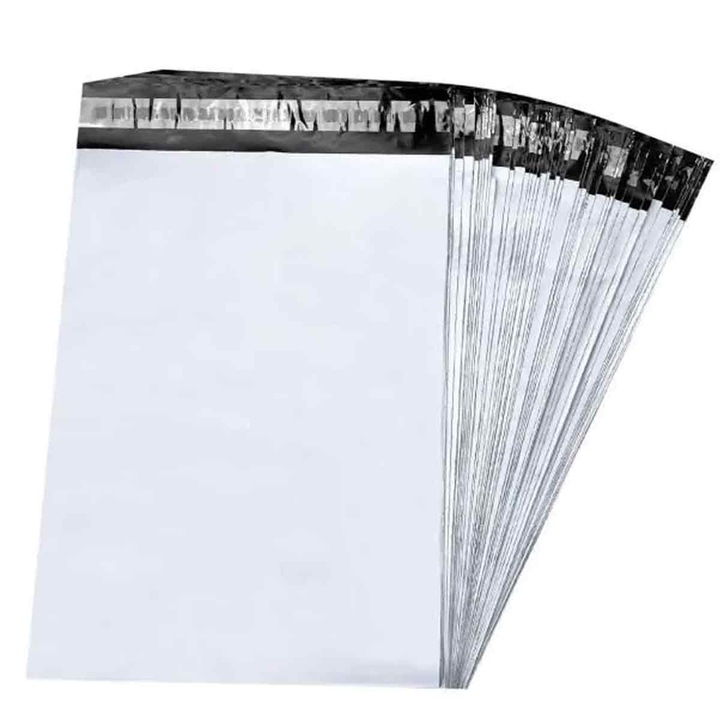 Plicuri de expediere autoadezive 20×30 cm, plastic opac, alb/negru, set 100 (LR-20260824-28826)
